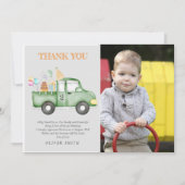 Schattige donkergroene verjaardagsfeestje voor elk bedankkaart (Voorkant)