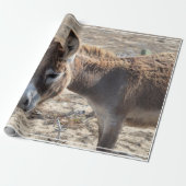 Schattige Donkey Cadeaupapier (Uitgerold)