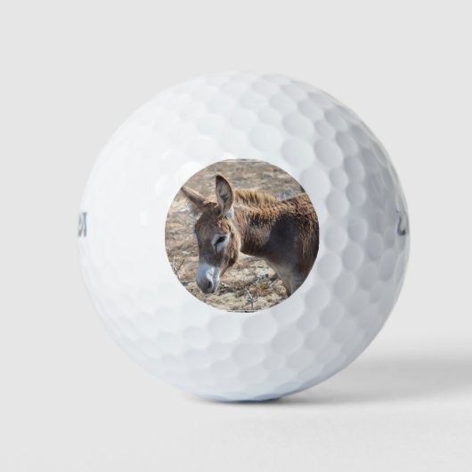Schattige Donkey Golfballen (Voorkant)