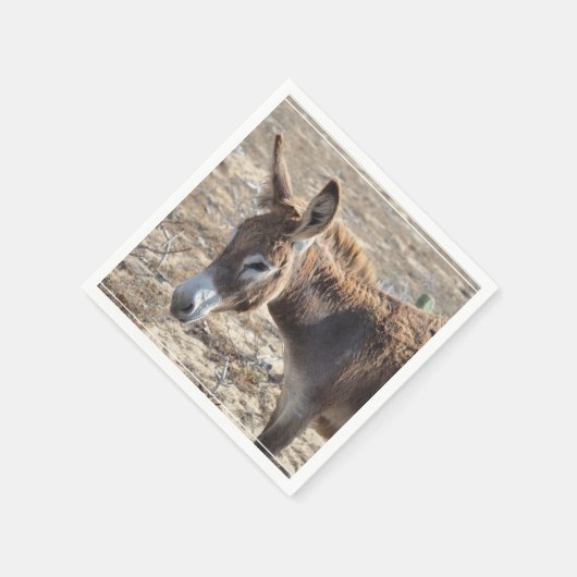 Schattige Donkey Servet (Hoek)