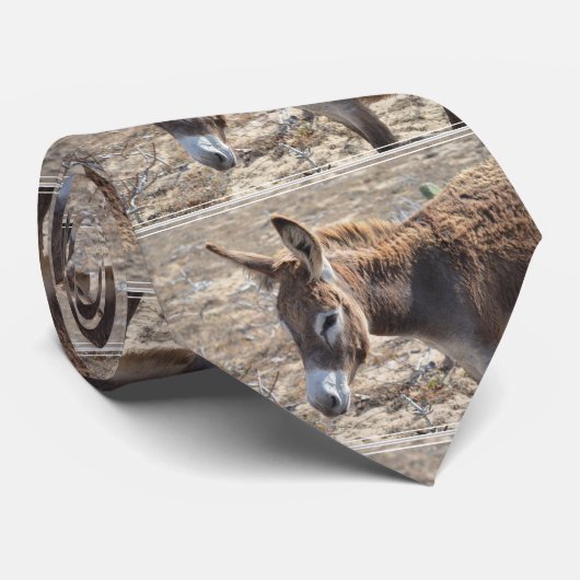 Schattige Donkey Stropdas (Opgerold)