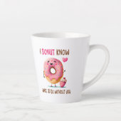 Schattige Donut bruidsmeisje voorstel Latte Mok (Rechts)