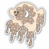 Schattige Donut Dog Sticker (Voorkant)