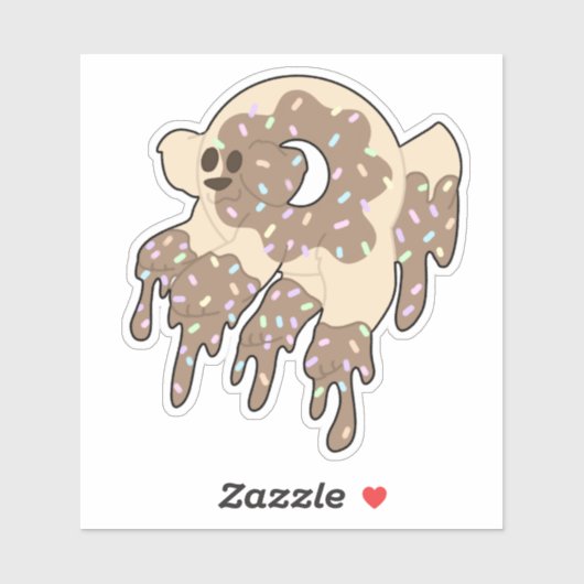 Schattige Donut Dog Sticker (Vel)