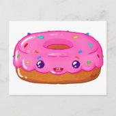schattige donut kawaii briefkaart (Voorkant)