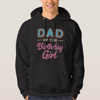 Schattige Donut Vader Verjaardag Meisje Zoete Fami Hoodie