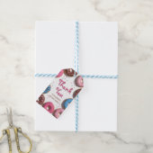 schattige donuts 1e verjaardag cadeaulabel (Met Touw)