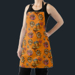 Schattige donuts en Tea All-Over Print Schort<br><div class="desc">Schattige donuts met Herfst,  Gezellig Schattige theepatroon! Schattige Kunst door Erin Cooper</div>