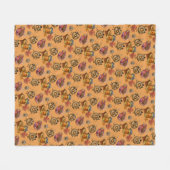 Schattige donuts en thee fleece deken (Voorkant (Horizontaal))