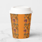 Schattige donuts en thee papieren bekers (Links)