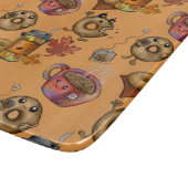 Schattige donuts en thee snijplank (Hoek)