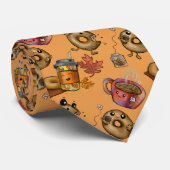 Schattige donuts en thee stropdas (Opgerold)