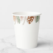 Schattige donzige leeuwenverjaardag papieren bekers (Achterkant)