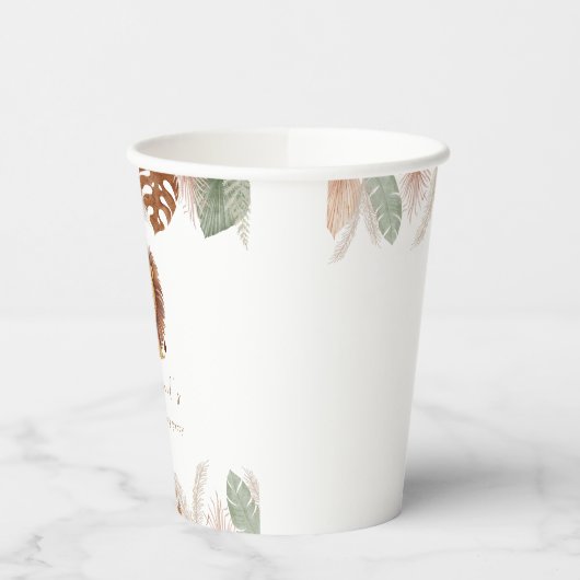 Schattige donzige leeuwenverjaardag papieren bekers (Links)