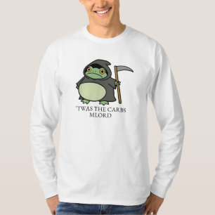 Schattige Doodgraver Kikker – ’Twas de Koolhydrate T-shirt