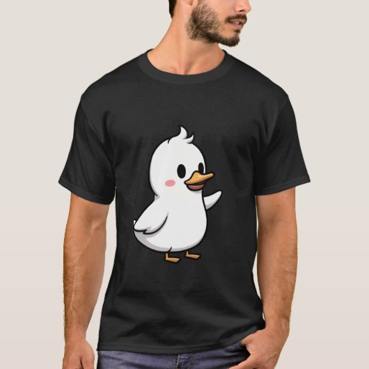 Schattige Doodle Eend T-shirt (Voorkant)
