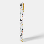 Schattige Doodle Hand getrokken kattenpatroon Case-Mate iPhone Case (Achterkant / Rechts)