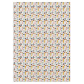 Schattige Doodle Hand getrokken kattenpatroon Tafelkleed (Voorkant)