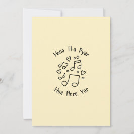 Schattige Doodle Liefdeskaart Urdu Lied Valentijns Feestdagenkaart