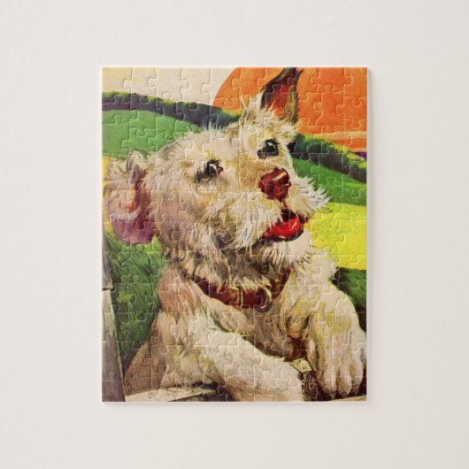 schattige doodshond uit 1940 legpuzzel (Verticaal)