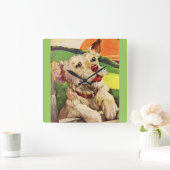 schattige doodshond uit 1940 vierkante klok (Huis)