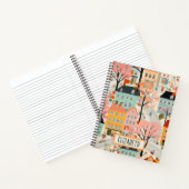 Schattige Dorpshuis Patroon Notitieboek (Binnen)