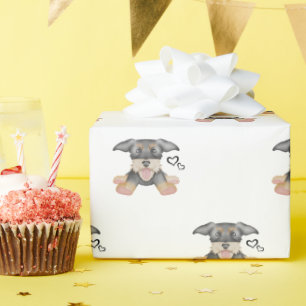 Schattige draadhaar teckel worst hond cadeaupapier