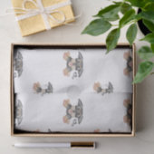 Schattige draadhaar teckel worst hond tissuepapier (Geschenk)