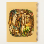 Schattige Draak Boekliefhebber Spiraal Notebook |  Planner (Achterkant)
