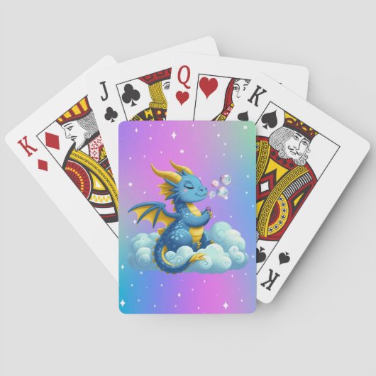 Schattige Draak/Fantastisch  Pokerkaarten (Achterkant)