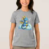 Schattige Draak/Fantastisch Tri-Blend Shirt (Voorkant)