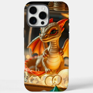 Schattige Draak in een Sieradendoos iPhone 16 Pro Max Hoesje