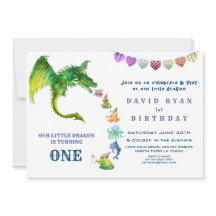 Schattige Draak Monsters Foto 1e Verjaardag