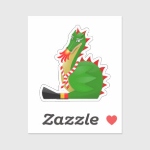 Schattige Draak van Doudou Ducasse van Mons Sticker
