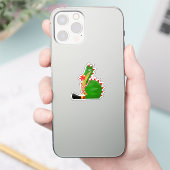 Schattige Draak van Doudou Ducasse van Mons Sticker (Telefoon)