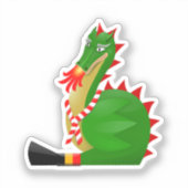 Schattige Draak van Doudou Ducasse van Mons Sticker (Voorkant)