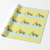 Schattige Draak Verjaardag Cadeaupapier (Uitgerold)