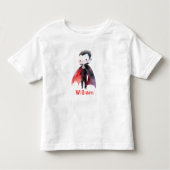Schattige Dracula Halloween verjaardagsfeestje Kinder Shirts (Voorkant)