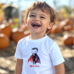 Schattige Dracula Halloween verjaardagsfeestje Kinder Shirts