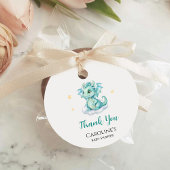 Schattige Dragon Baby shower Bedankjes Labels
