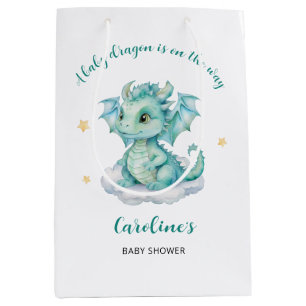 Schattige Dragon Baby shower Medium Cadeauzakje
