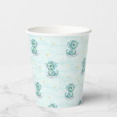 Schattige Dragon Baby shower Papieren Bekers (Achterkant)