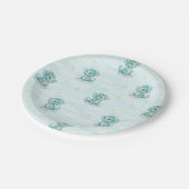 Schattige Dragon Baby shower Papieren Bordje (Gekanteld)