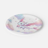 Schattige Dragon Baby shower Papieren Bordje (Gekanteld)