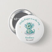 Schattige Dragon Baby shower Ronde Button 5,7 Cm (Voorkant /achterkant)