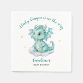 Schattige Dragon Baby shower Servet (Voorkant)