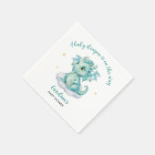Schattige Dragon Baby shower Servet (Hoek)