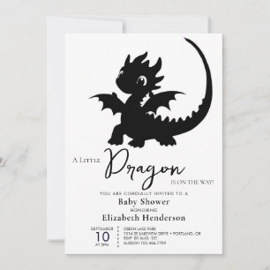 Schattige Dragon Boy Baby shower Kaart