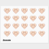 Schattige Dragon Chinees Valentijnsdag Roze Hart Sticker (Vel)