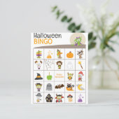 Schattige Dragon Halloween BINGO Board! (Staand voorkant)